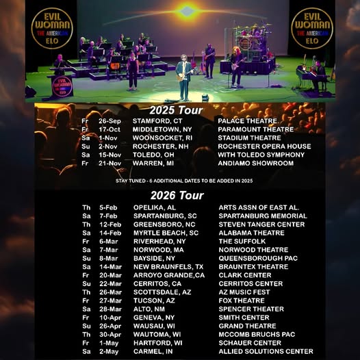 Evil Woman - The American ELO Tour Poster 2026